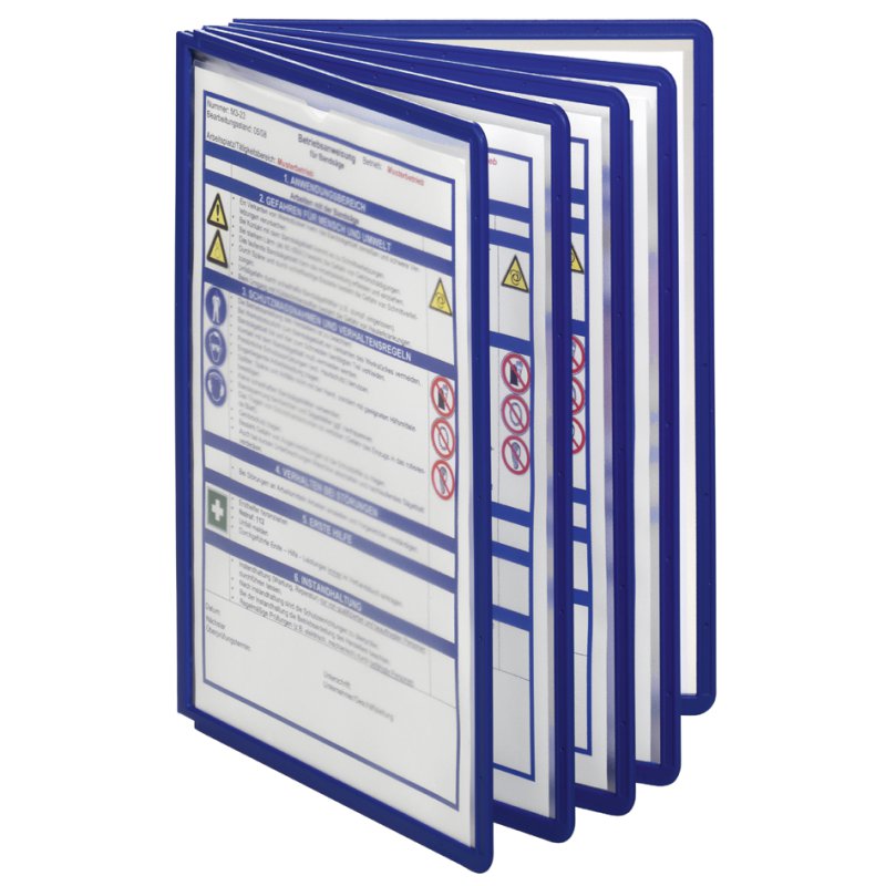 DURABLE porte-documents de table SHERPA, pour 5 panneaux de visualisation A4, gris
