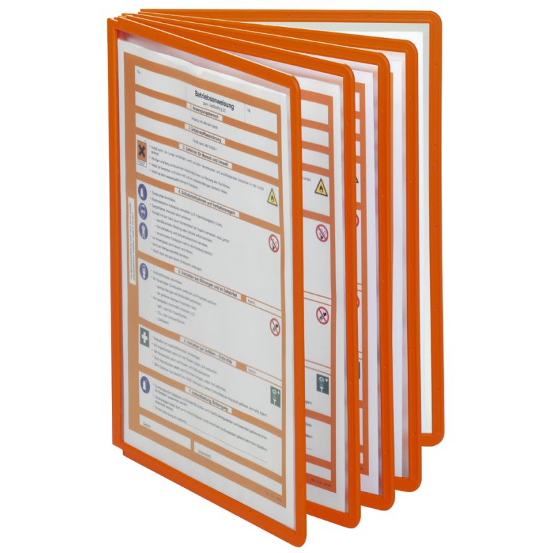 DURABLE porte-documents de table SHERPA, pour 5 panneaux de visualisation A4, gris