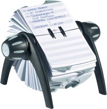 DURABLE Telindex flip adressenhouder, zwart/grijs, 500 kaarten, kunststof