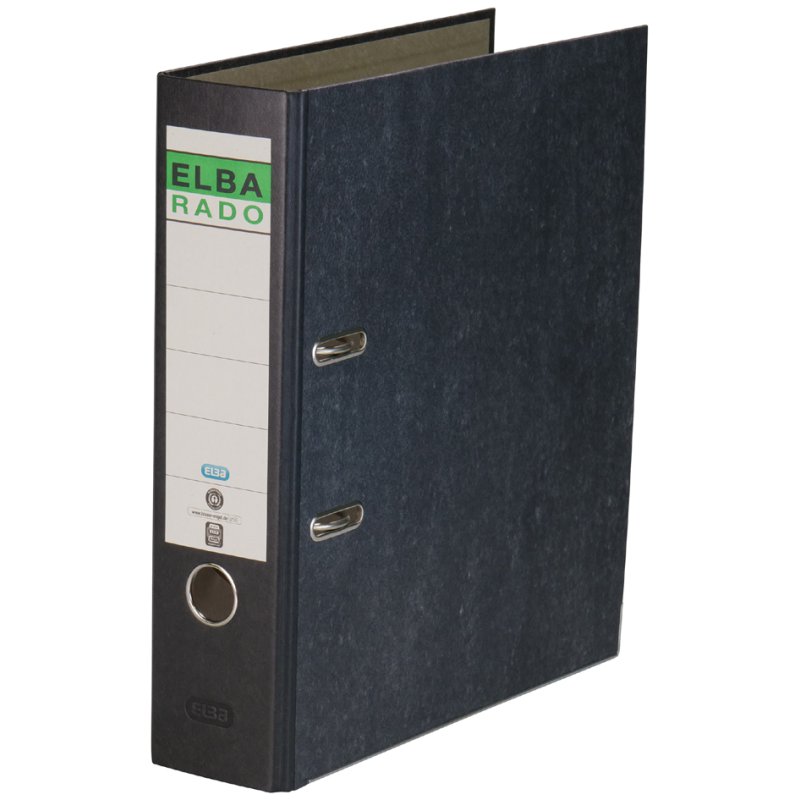 ELBA classeur rado marbre nuageux A4, jaune, 80 mm