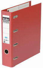 ELBA dubbele ordner rado plast, zwart, 75 mm