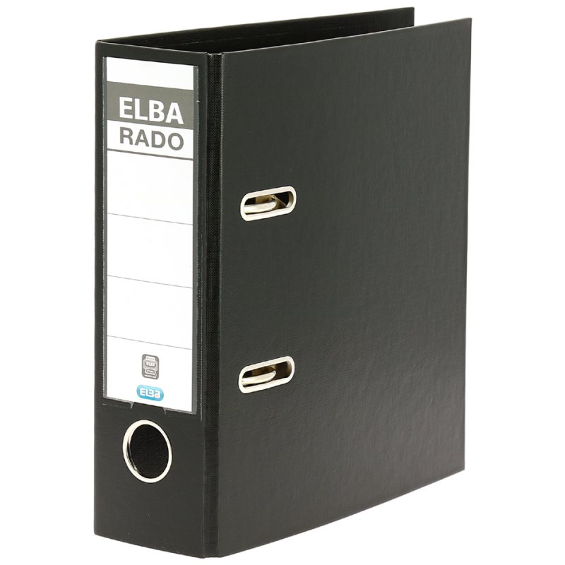 ELBA classeur rado plast A5 debout, rouge, 75 mm