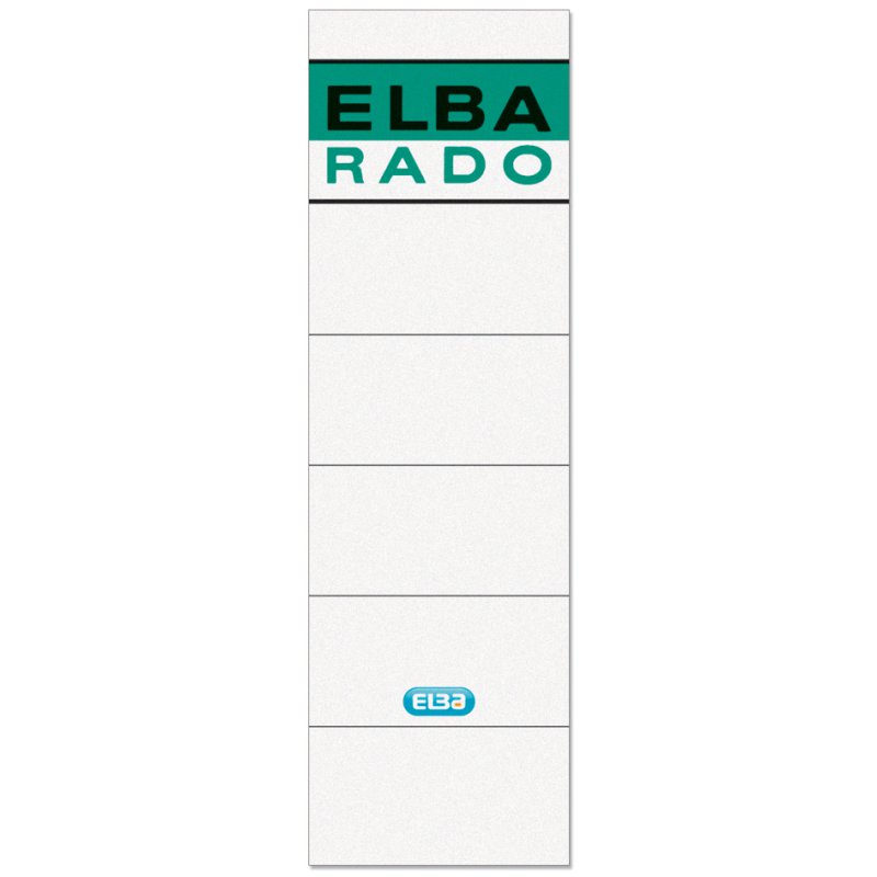 ELBA étiquettes de largeur de dos, 80 mm de large, chamois, 10 pièces