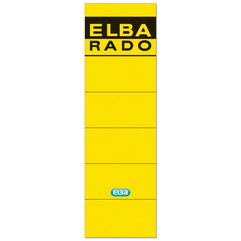 ELBA étiquettes de largeur de dos, 80 mm de large, chamois, 10 pièces