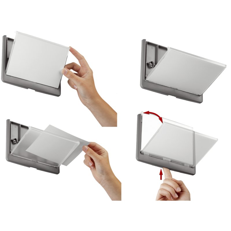 DURABLE deurbordje CLICK SIGN, 149 × 148,5 mm, grafiet