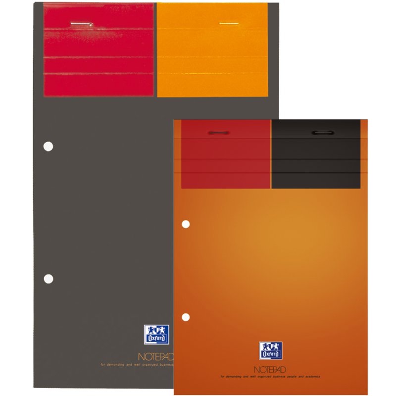Oxford International notitieblok NOTEPAD A4+, geel papier, 80 vel