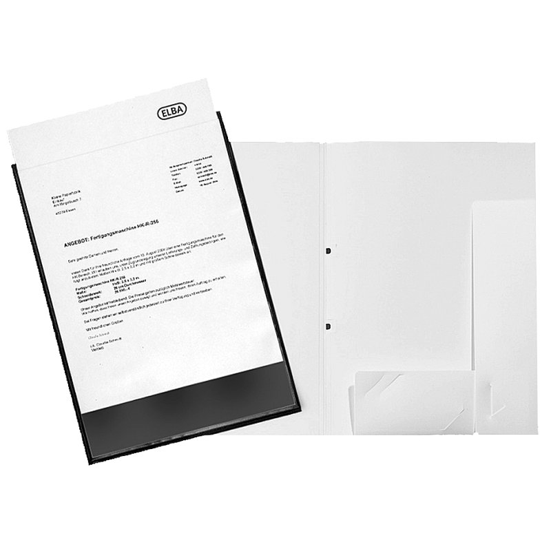 Oxford chemise de présentation image+ avec pochette de visualisation A4, blanc