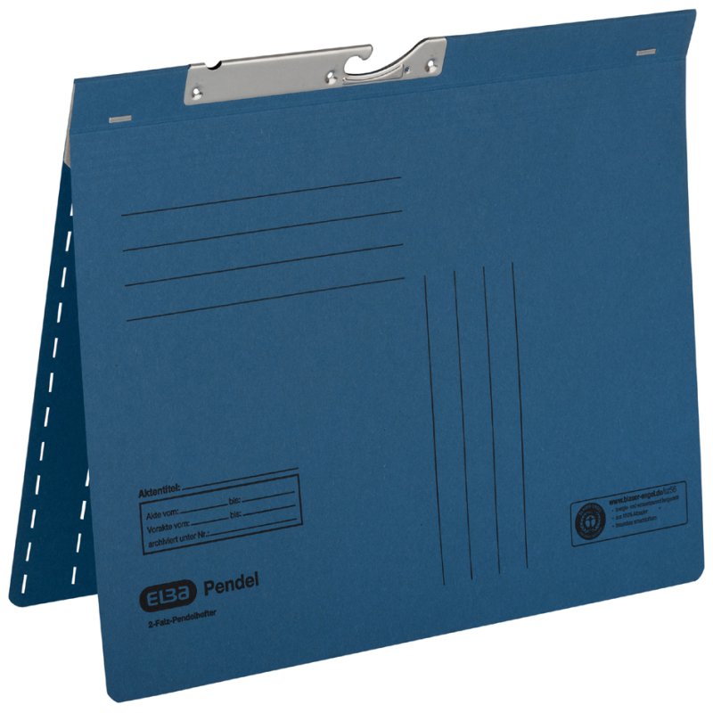 ELBA pendaflex folder A4, red, manila card, 25 pieces