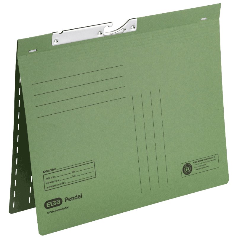 ELBA pendaflex folder A4, red, manila card, 25 pieces