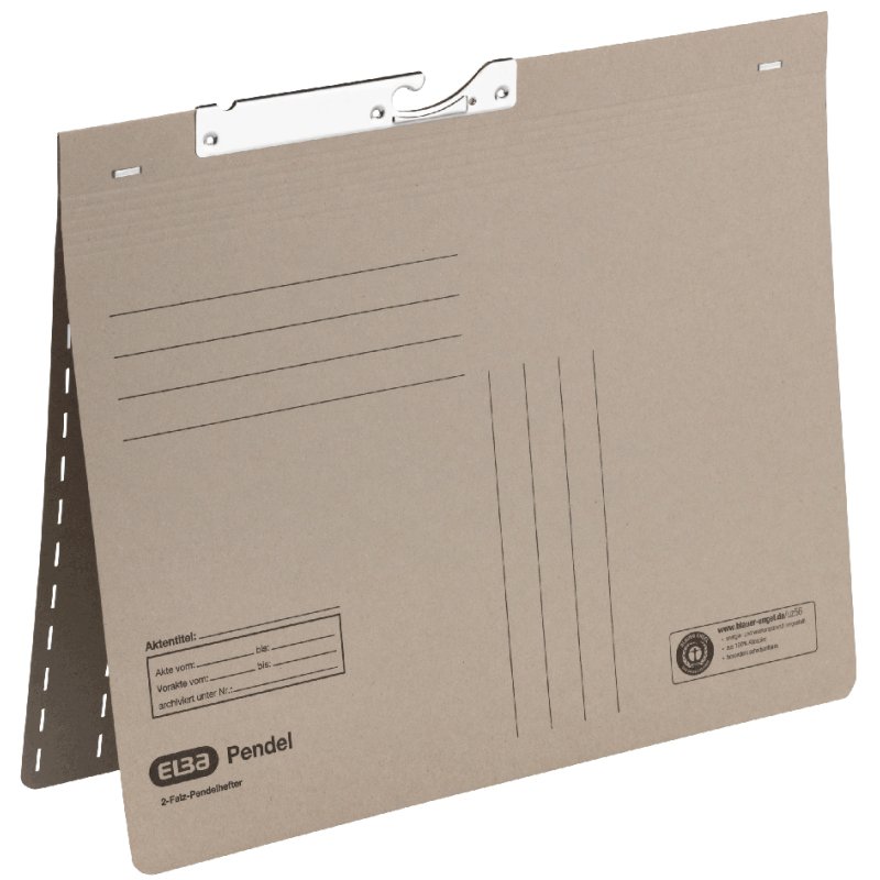 ELBA pendaflex folder A4, red, manila card, 25 pieces