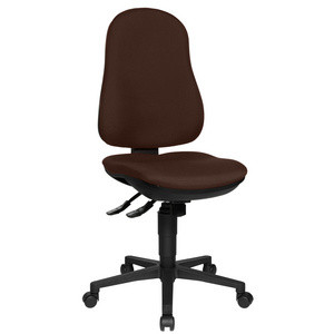 Topstar bureaustoel Support SY, donkerblauw, ergonomische rugleuning, 110 kg draagkracht