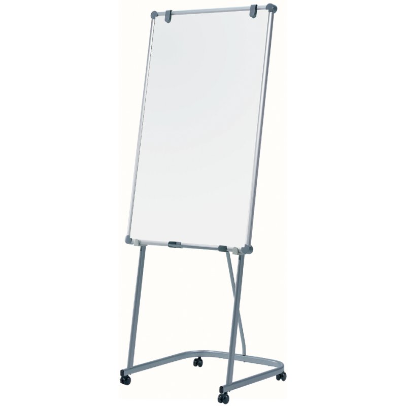 MAUL tableau blanc mobile 3-en-1, paperboard/tableau blanc/pupitre info, gris