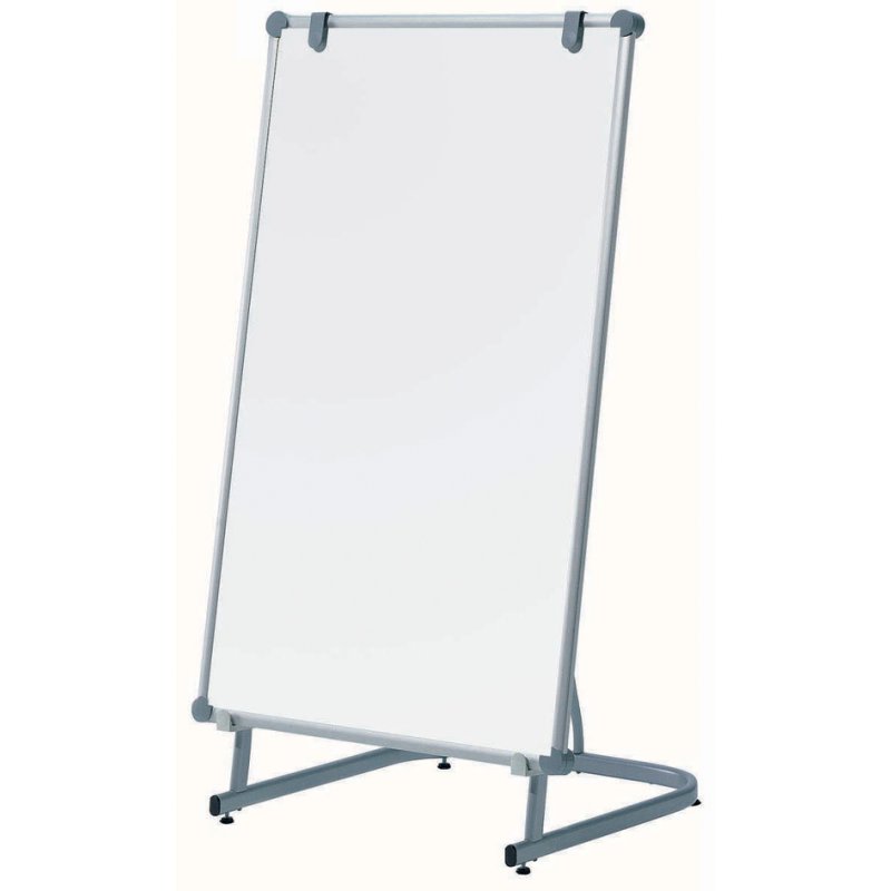 MAUL tableau blanc mobile 3-en-1, paperboard/tableau blanc/pupitre info, gris