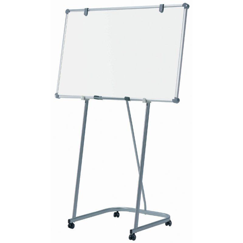 MAUL tableau blanc mobile 3-en-1, paperboard/tableau blanc/pupitre info, gris