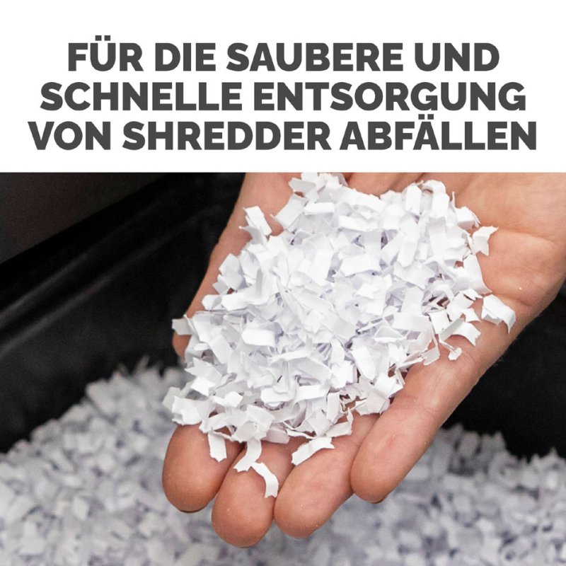 Fellowes afvalzakken papiervernietiger, 94 liter, transparant, 50 stuks
