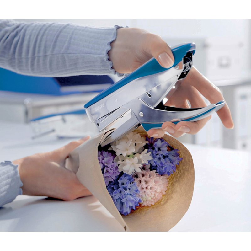 LEITZ agrafeuse 5548, capacité 30 feuilles, bleu