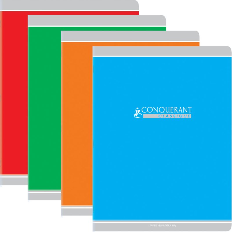 CONQUERANT CLASSIQUE cahier d'écriture, ligné, 170×220 mm, 96 pages