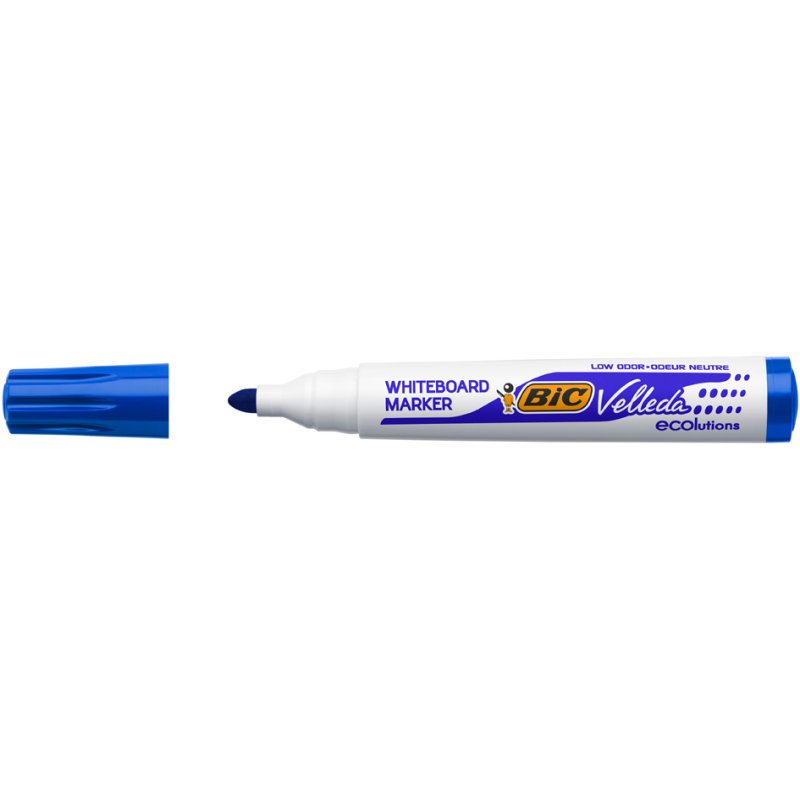 Bic marqueur tableau blanc Velleda 1701 ECOlutions, bleu, 1,4 mm