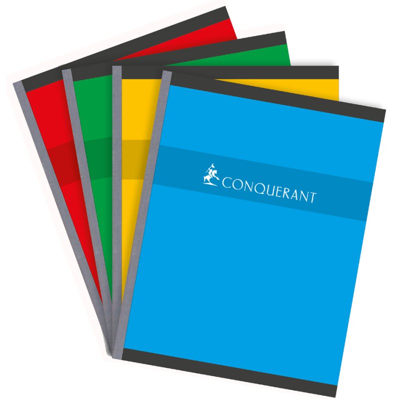 CONQUÉRANT SEPT cahier broché ligné Seyès, 96 feuilles, 70 g/m²