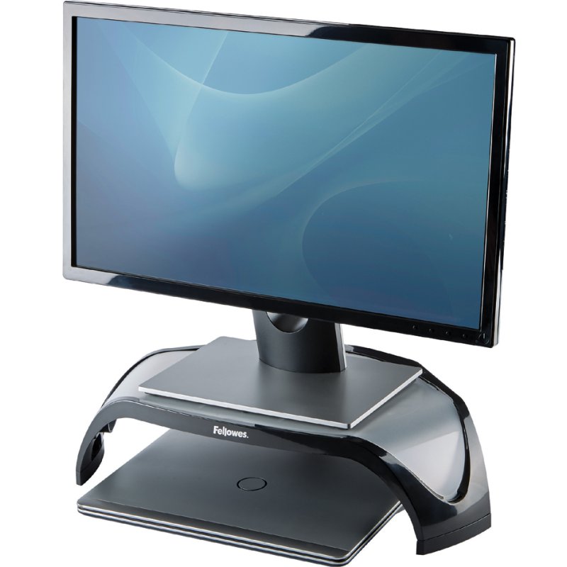 Fellowes support écran Smart Suites, hauteur réglable en 3 positions, noir/argent