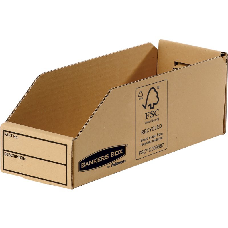 Fellowes Bankers Box Earth boîte de rangement petites pièces, marron, 147×280×102 mm