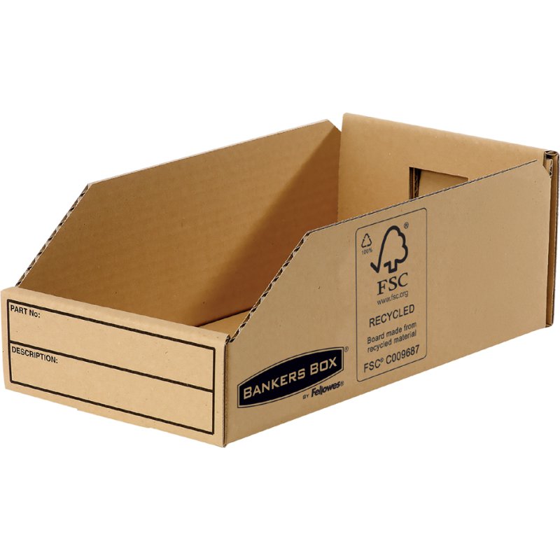 Fellowes Bankers Box Earth boîte de rangement petites pièces, marron, 147×280×102 mm