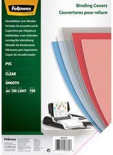 Fellowes dekbladen A3, transparant, PVC 0,20 mm, 100 vel