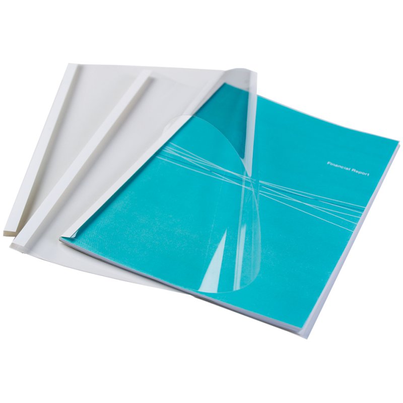 Fellowes thermobindmappen Standard A4, 12 mm, blanc, 100 pièces