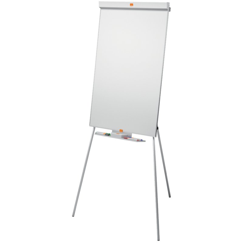 nobo Tableau de conférence Mobile Acier Nano Clean, magnétique, blanc, 67×99 cm