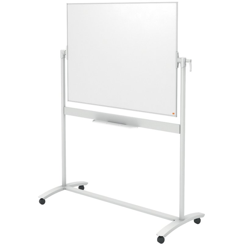nobo draaibaar whiteboard mobiel, 120×90 cm, magnetisch, Nano Clean