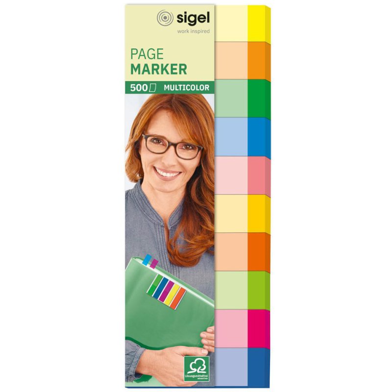 Sigel pastilles de marquage Multicolor, 50 × 15 mm, 500 pièces