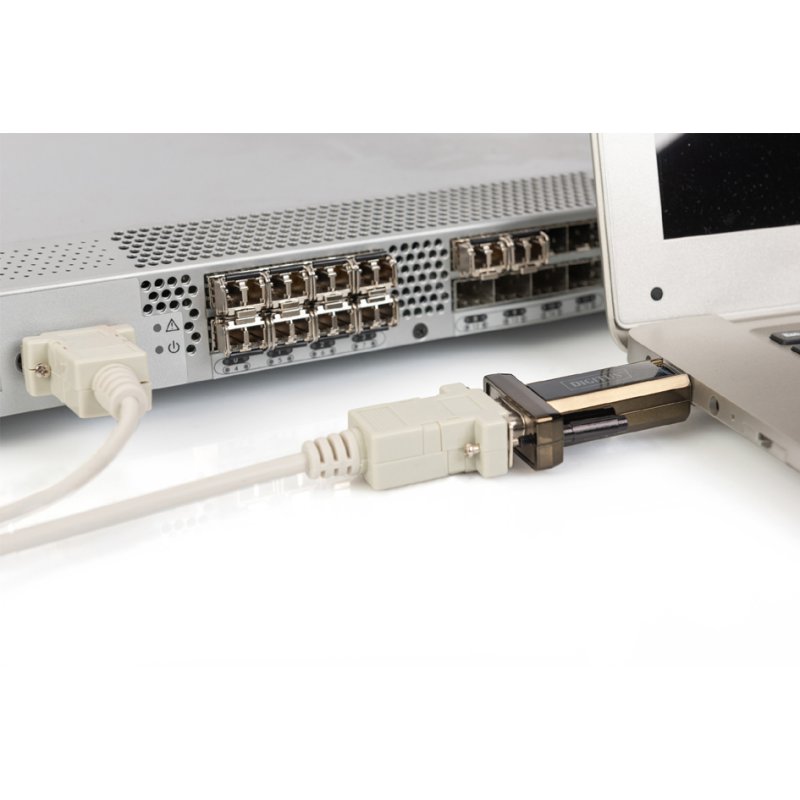 DIGITUS USB 2.0 RS232 converter, 1 Mbps, zwart, 0,8 m kabel
