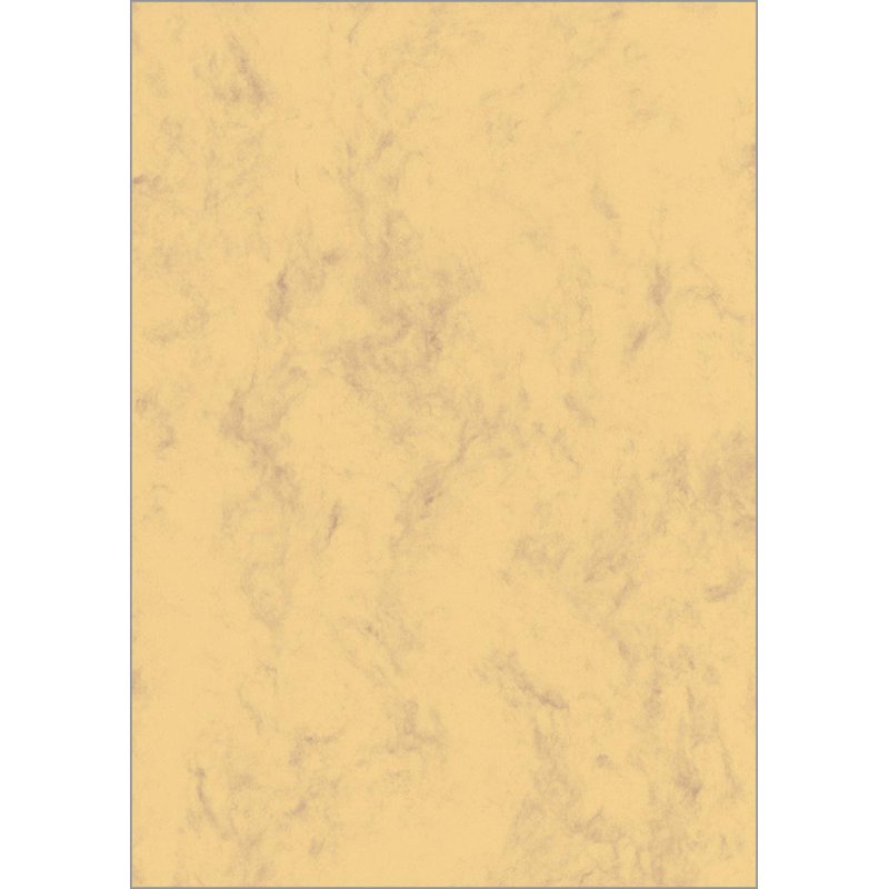 Sigel papier marbre A4, carton noble, beige, 25 feuilles