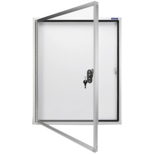 magnetoplan vitrinekast CC, 4×A4, afsluitbaar, binnen/buiten