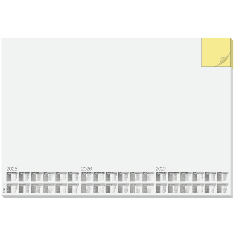 Sigel sous-main Memo, 595×410 mm, blanc, 30 feuilles