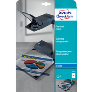 AVERY Zweckform transparanten voor inkjetprinters, A4, helder, 0,11 mm