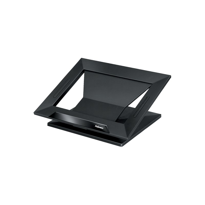 Fellowes support pour ordinateur portable Designer Suites, réglage hauteur 0-30°, jusqu'à 17 pouces, noir