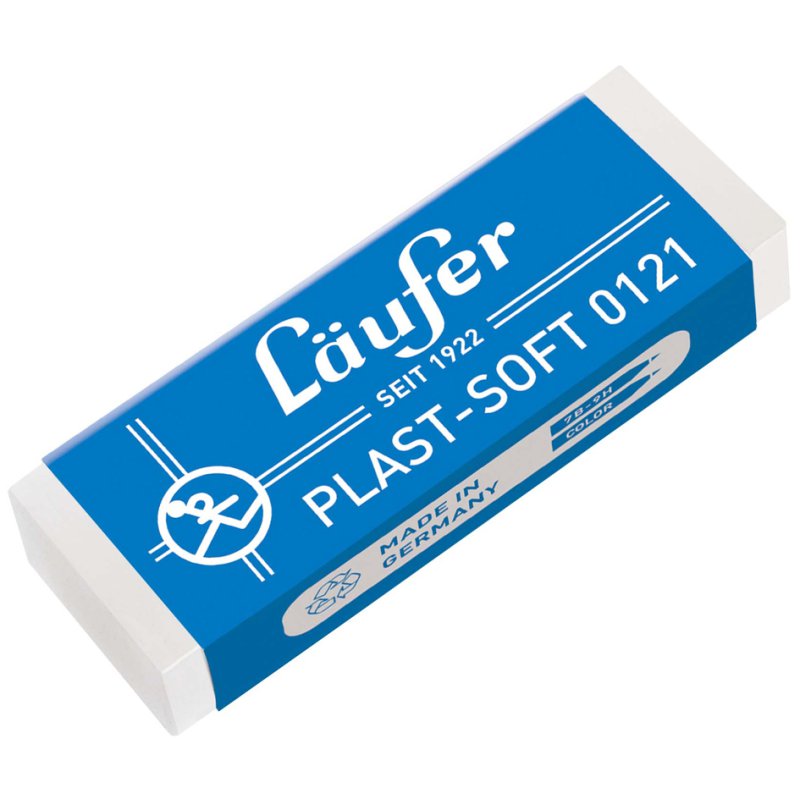 Läufer Plast Soft gomme plastique blanc, 41×19×12 mm