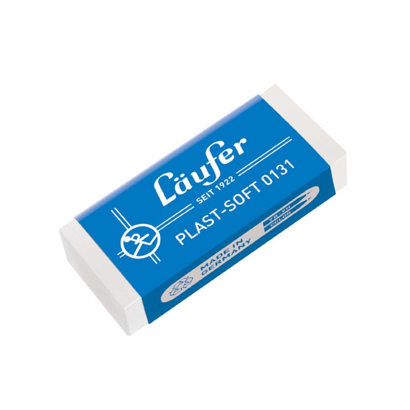 Läufer Plast Soft gomme plastique blanc, 41×19×12 mm