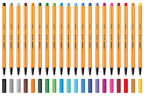 STABILO fineliner point 88, lichtroze, 0,4 mm