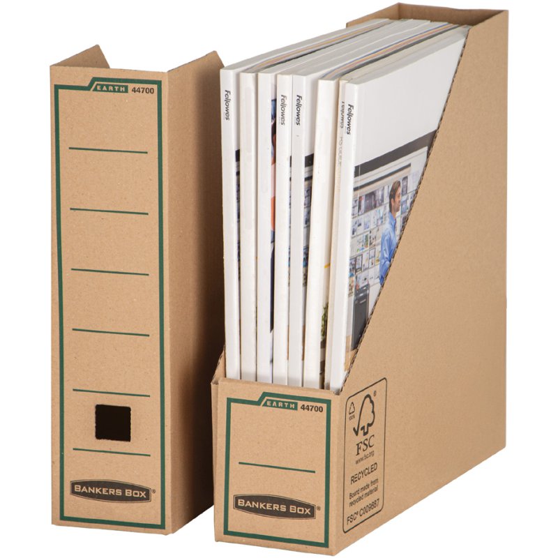 Fellowes bac de rangement Earth, 100% carton recyclé, A4, marron