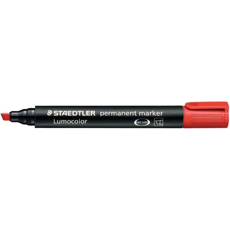 STAEDTLER Lumocolor marqueur permanent, rouge, rechargeable, 2,0-5,0 mm
