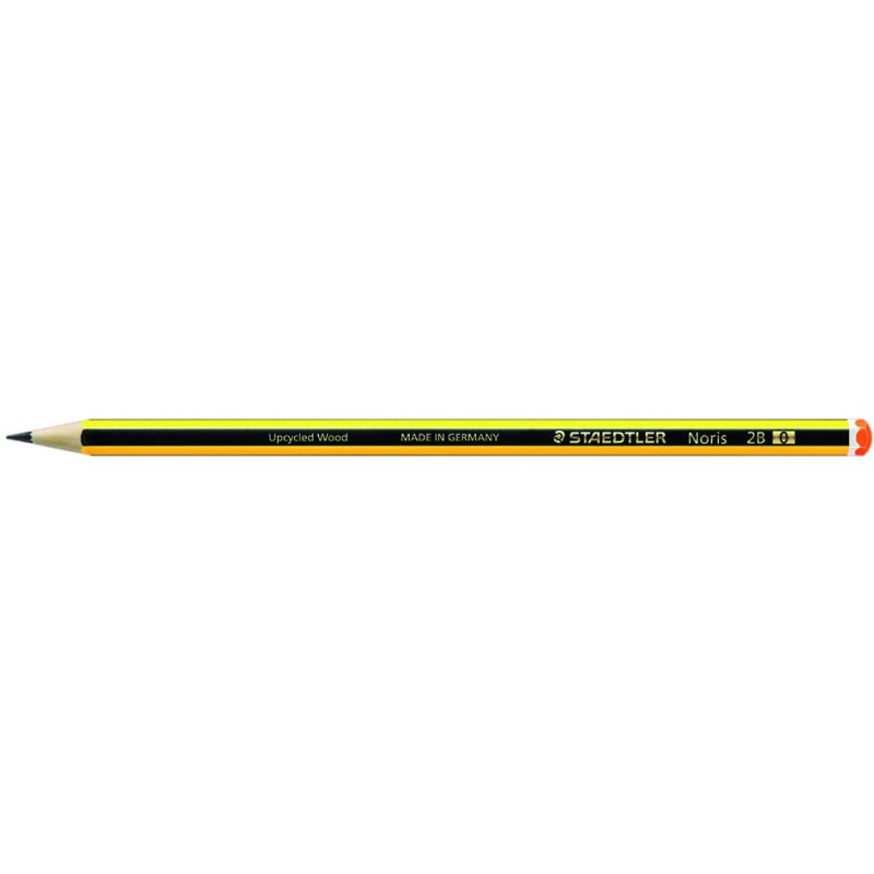 STAEDTLER crayon Noris hexagonal, 2B, laqué jaune/noir