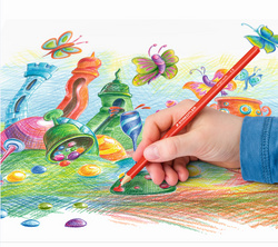 STAEDTLER kleurpotloden ergosoft driehoekig, 3,0 mm, 12 stuks