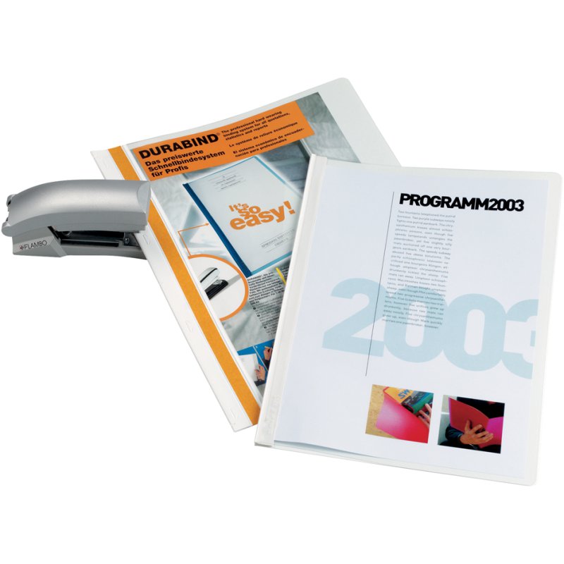 DURABLE classeur rapide A4, noir, couverture transparente, 25 pièces