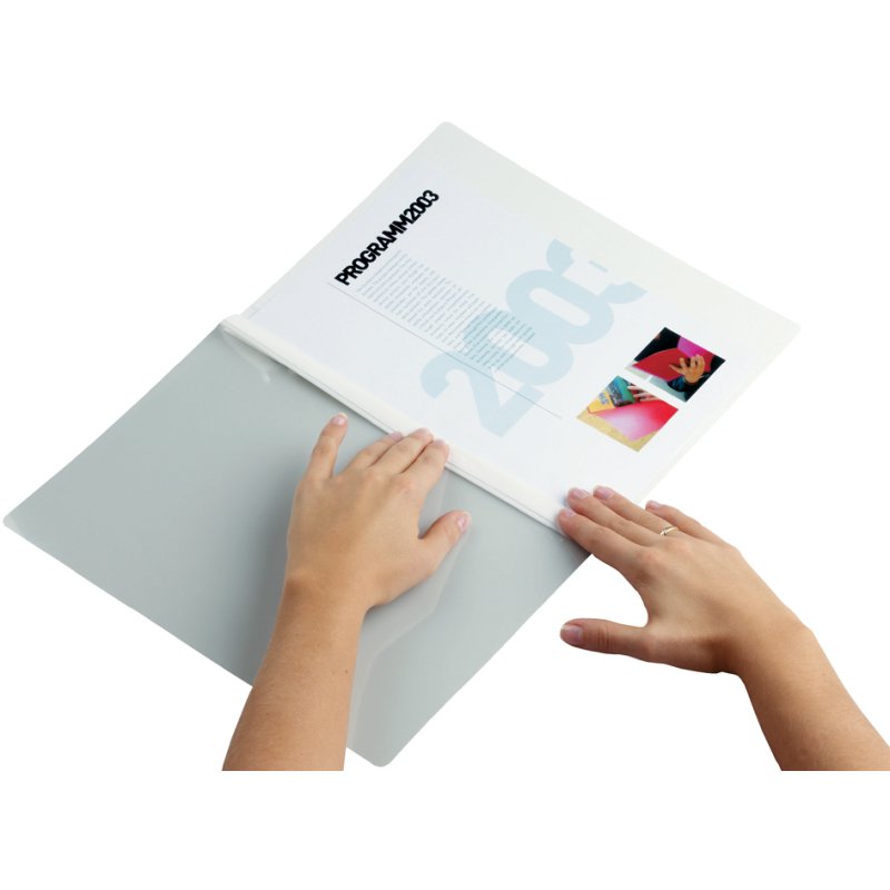 DURABLE classeur rapide A4, noir, couverture transparente, 25 pièces