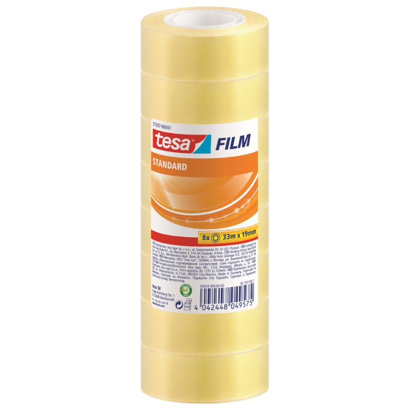 tesa ruban adhésif transparent, 15 mm × 10 m, 10 rouleaux