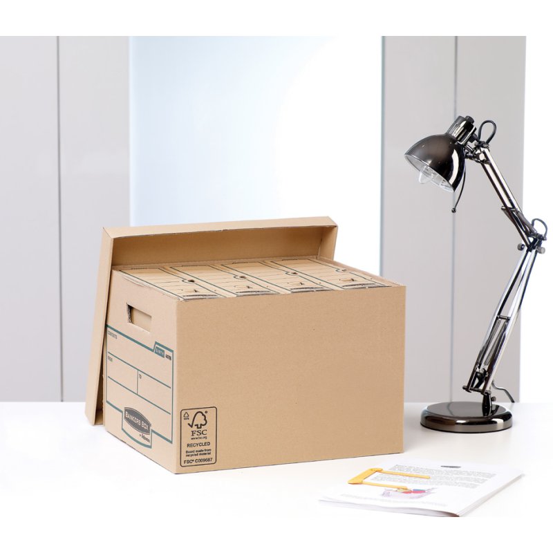 Fellowes EARTH boîte d'archivage, marron, 100% carton recyclé, A4