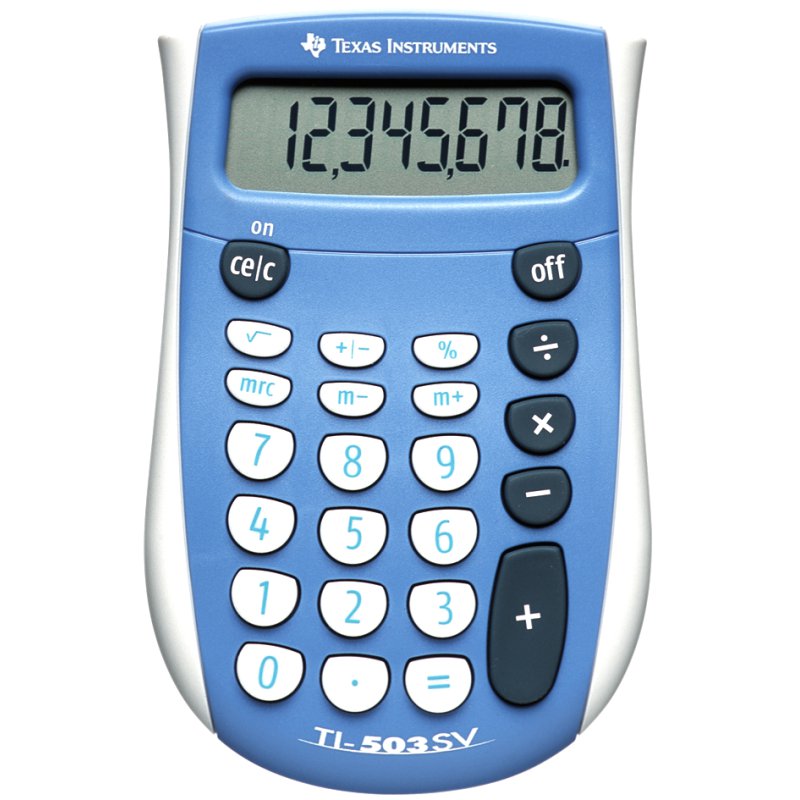 TEXAS INSTRUMENTS calculatrice TI-503 SV, piles, affichage 8 chiffres