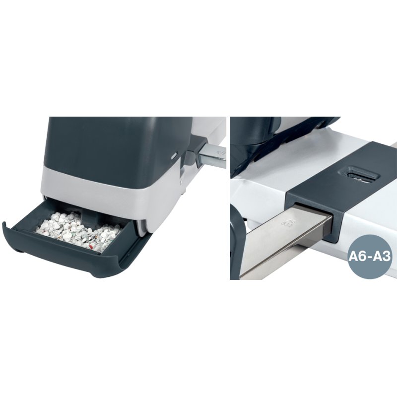 LEITZ registratorperforator 250 vel, zilver, A3 formaat